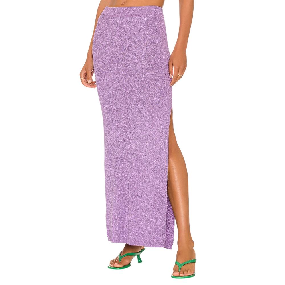 Dodo Bar Or Shimmery Light Purple Loren Skirt Size 40 IT / US 4